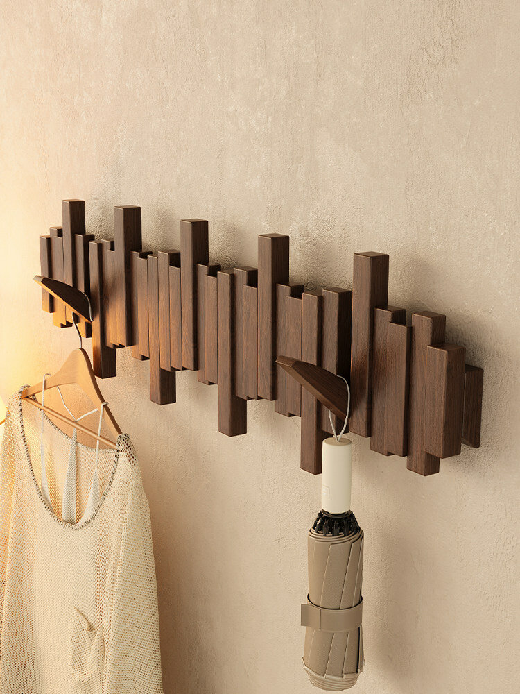 Вешалка сова на балконе «Пианино», настенная, дерево, 8 крючков