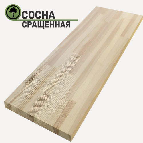 Изображение товара Подоконник из дерева Сосна 500х400x40мм сращенный (паркетная склейка)