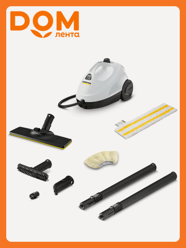 Изображение товара Пароочиститель Karcher EasyFix SC 2, 3.2 бар, 1500Вт, 2 насадки, для пола и ручная, съемный бак для воды