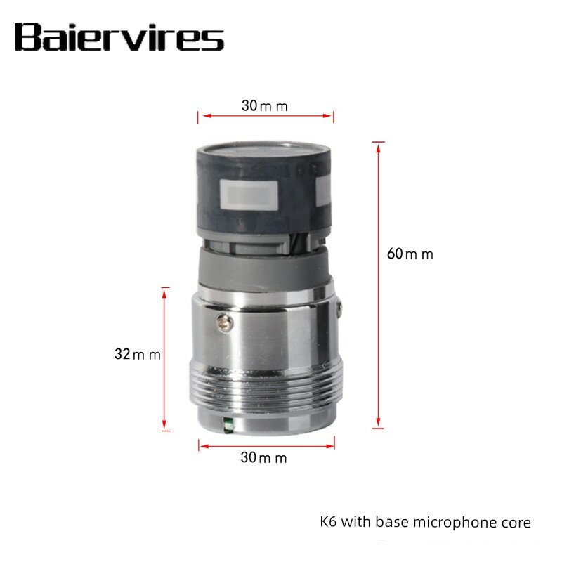 Запасная капсула микрофона Baiervires 780 с базой для беспроводного микрофона, деталь для замены