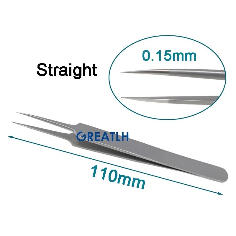 Щипцы для имплантации волос GREATLH, 110 мм, straight