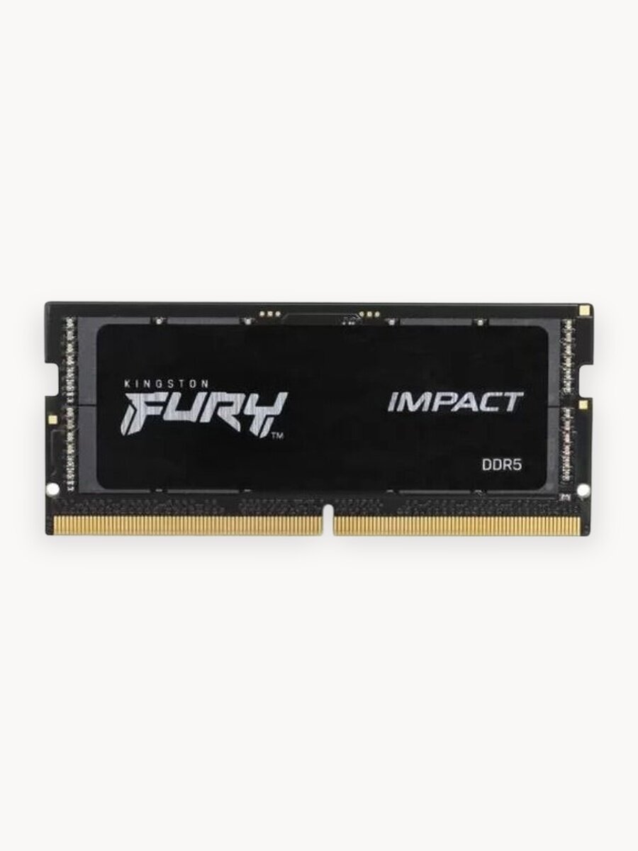 Оперативная память SODIMM Kingston DDR5 32Gb 5600MHz PC-44800 FURY Impact Black CL40 1.1V (KF556S40IB-32)