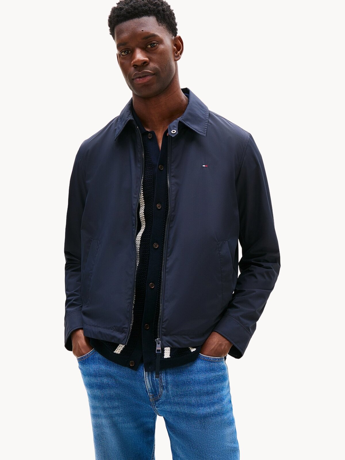 Куртка TOMMY HILFIGER, размер 2XL, темно-синий