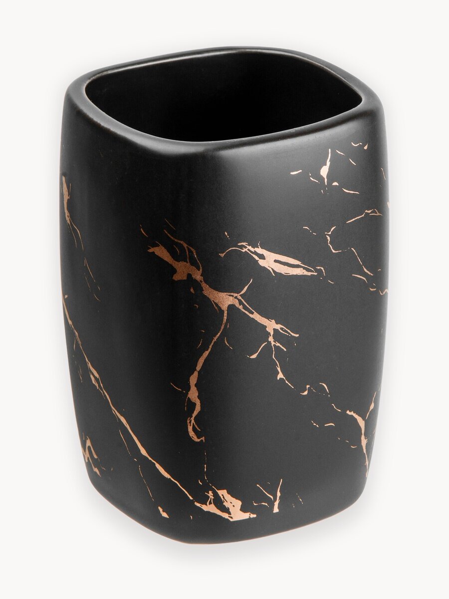 Стакан для зубных щеток PERFECTO LINEA Elegance черный (35-721081)