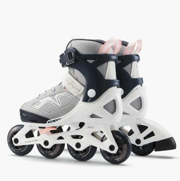 Роликовые Коньки Xiaomi Роликовые коньки детские серые Oxelo 500 Fit3 размер 35-38