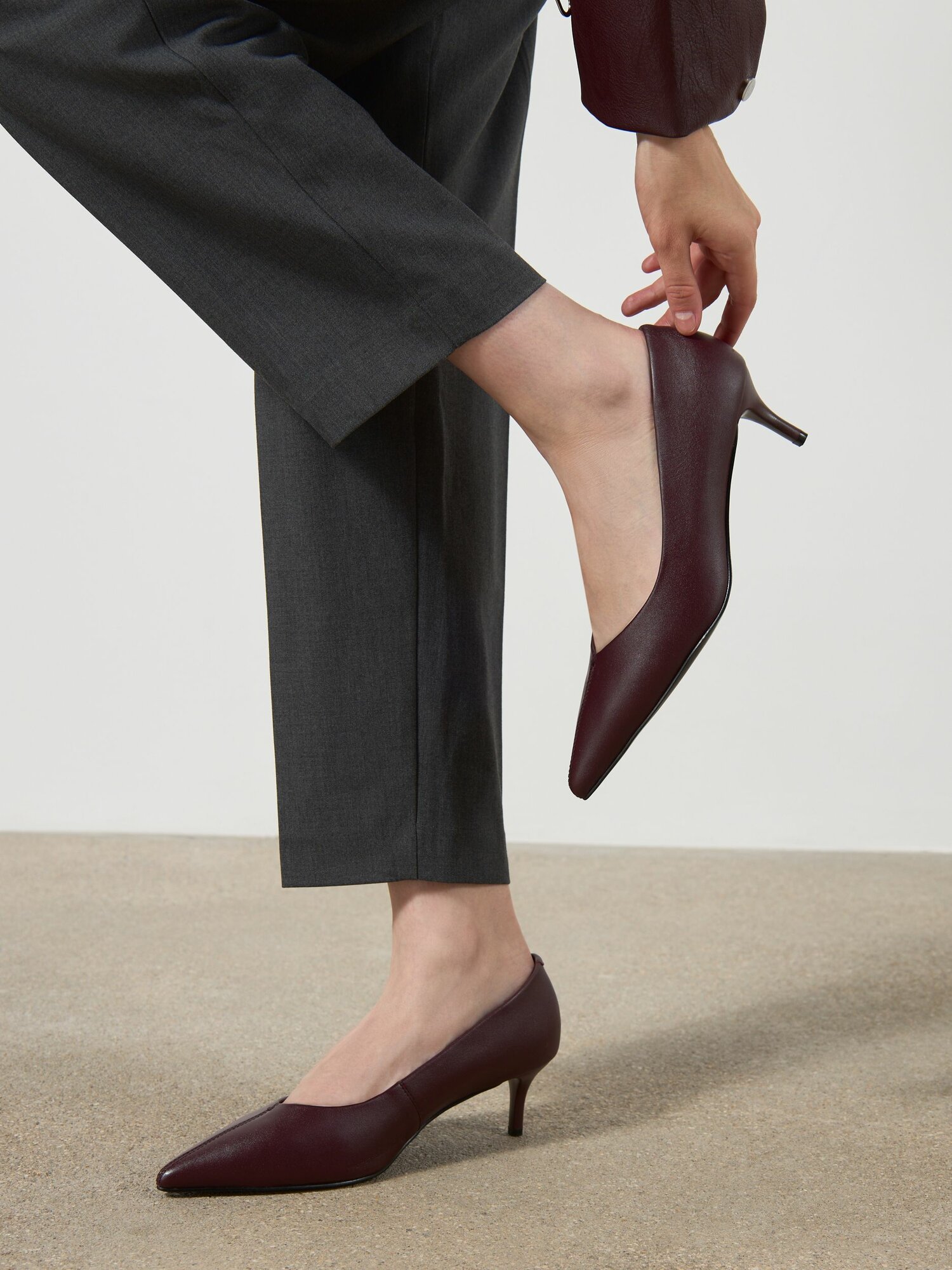 Туфли лодочки Thomas Munz, размер 39, бордовый — фото 1