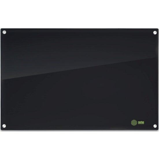 Доска Cactus стеклянная CS-GBD-65X100-BK-TM Сквозное крепление стекло черный 65x100см стекло креплен