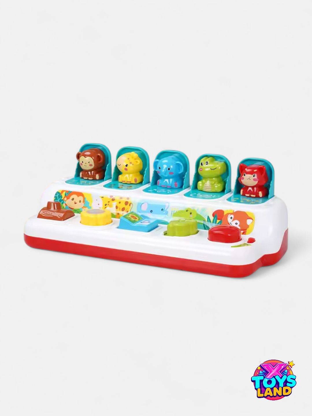 Игрушка "Wonderful Jungle Pop Up Game" — это яркая и увлекательная развивающая игра для малышей.