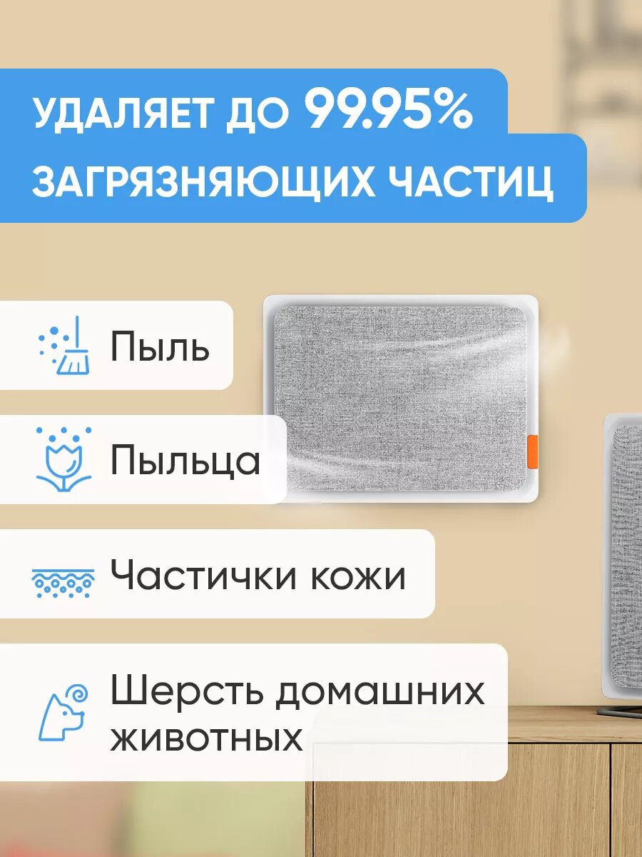 Сменный фильтр для очистителя воздуха Smartmi Air Purifier E1 , серый — фото 1