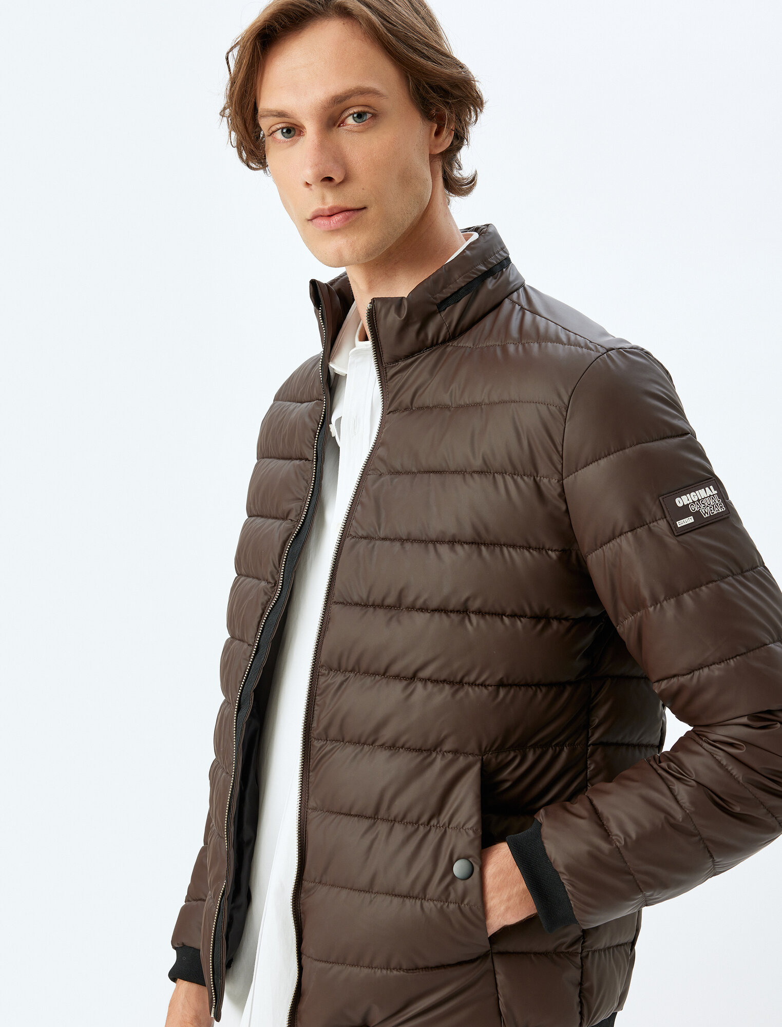 Куртка KOTON, размер M, коричневый — фото 1