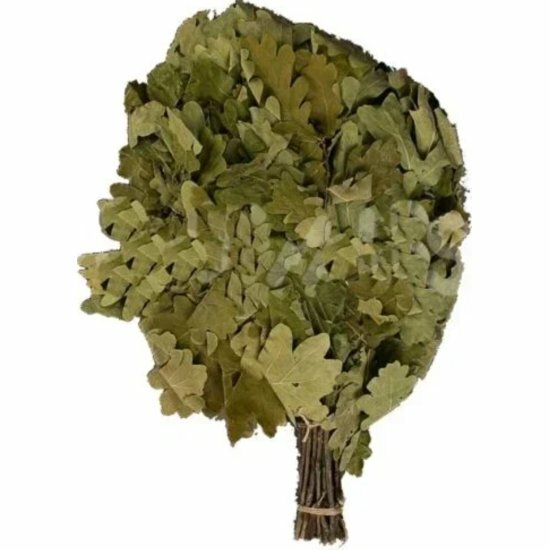 Веник дубовый с полынью Бацькина Баня 20517 в упаковке