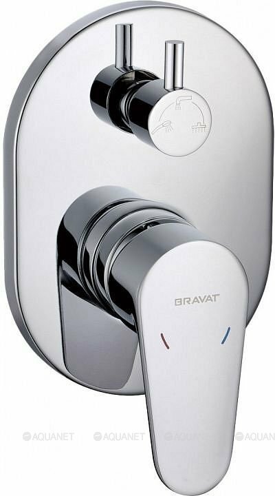 Смеситель для душа Bravat Eler FB848238CP-3-RUS (с внутренней частью)