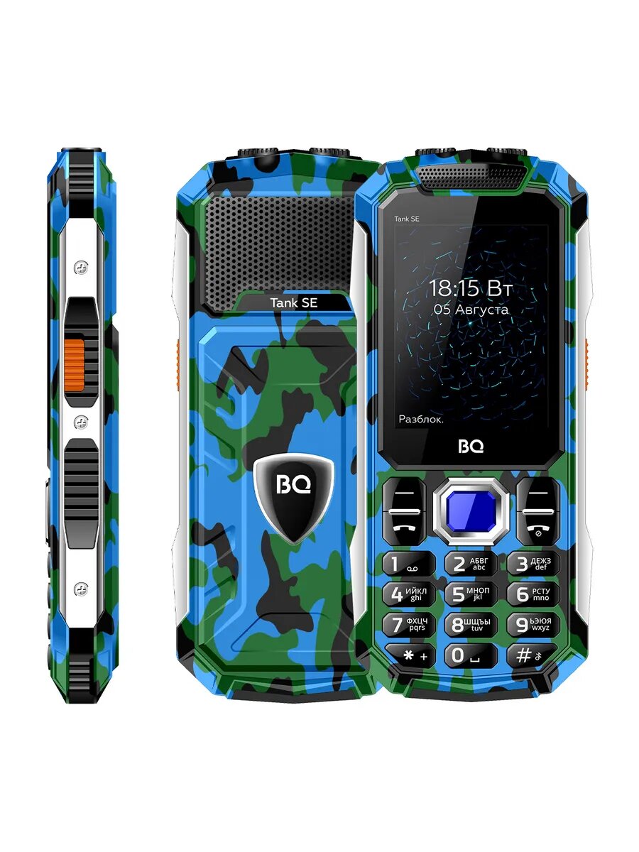Сотовый телефон 2.4", TN 2500 мА*ч 2432 Tank SE Camouflage