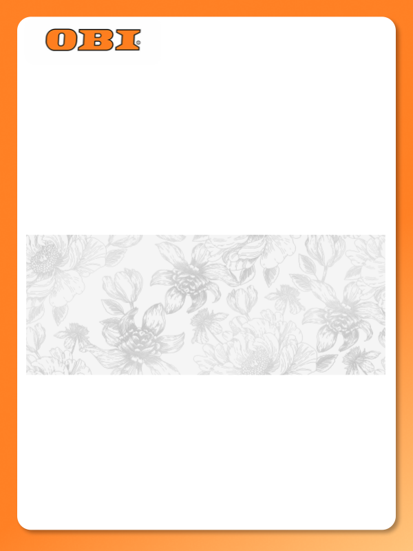 Декор Unitile Life BLUM 25x60 см матовый белый эффект мрамора 1шт