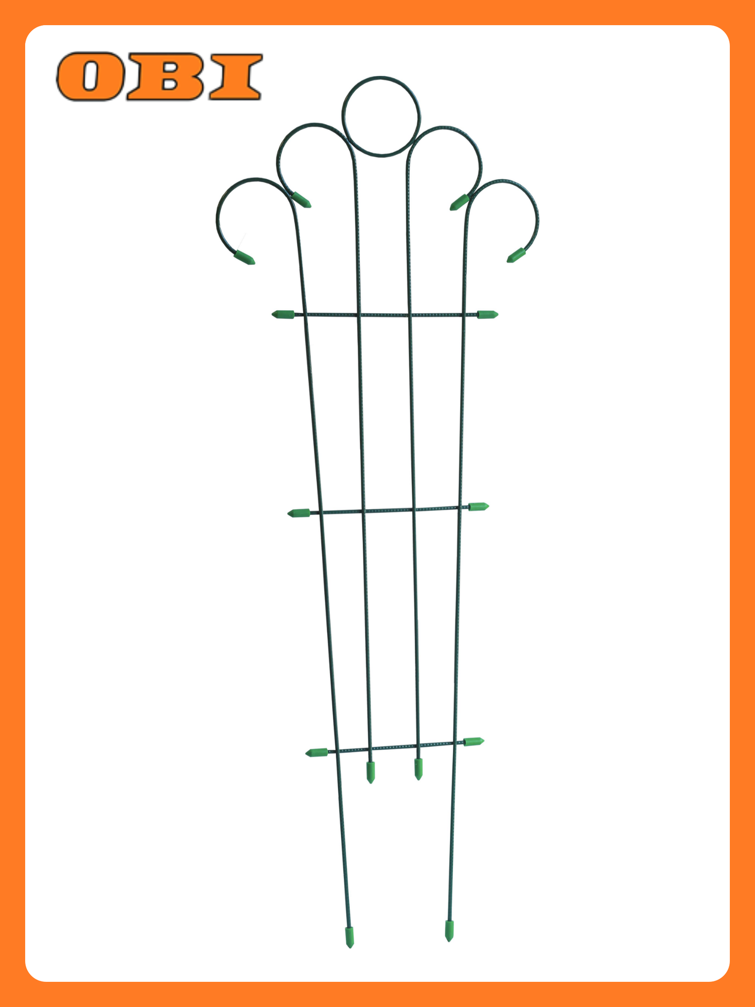 Шпалера Клевер С  Мини   неразборная  металл  зеленый  30х75 см