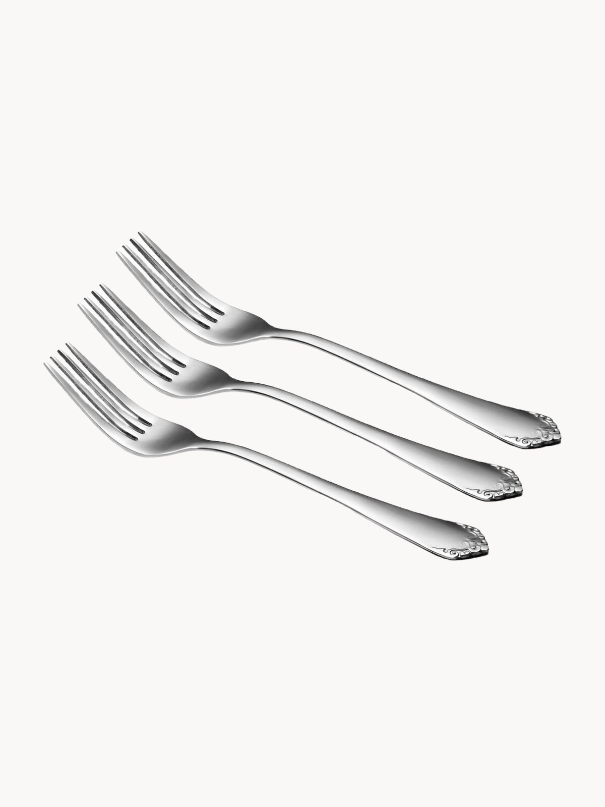 Столовые вилки NADOBA, серия VANDA, набор из 3 предметов, нержавеющая сталь