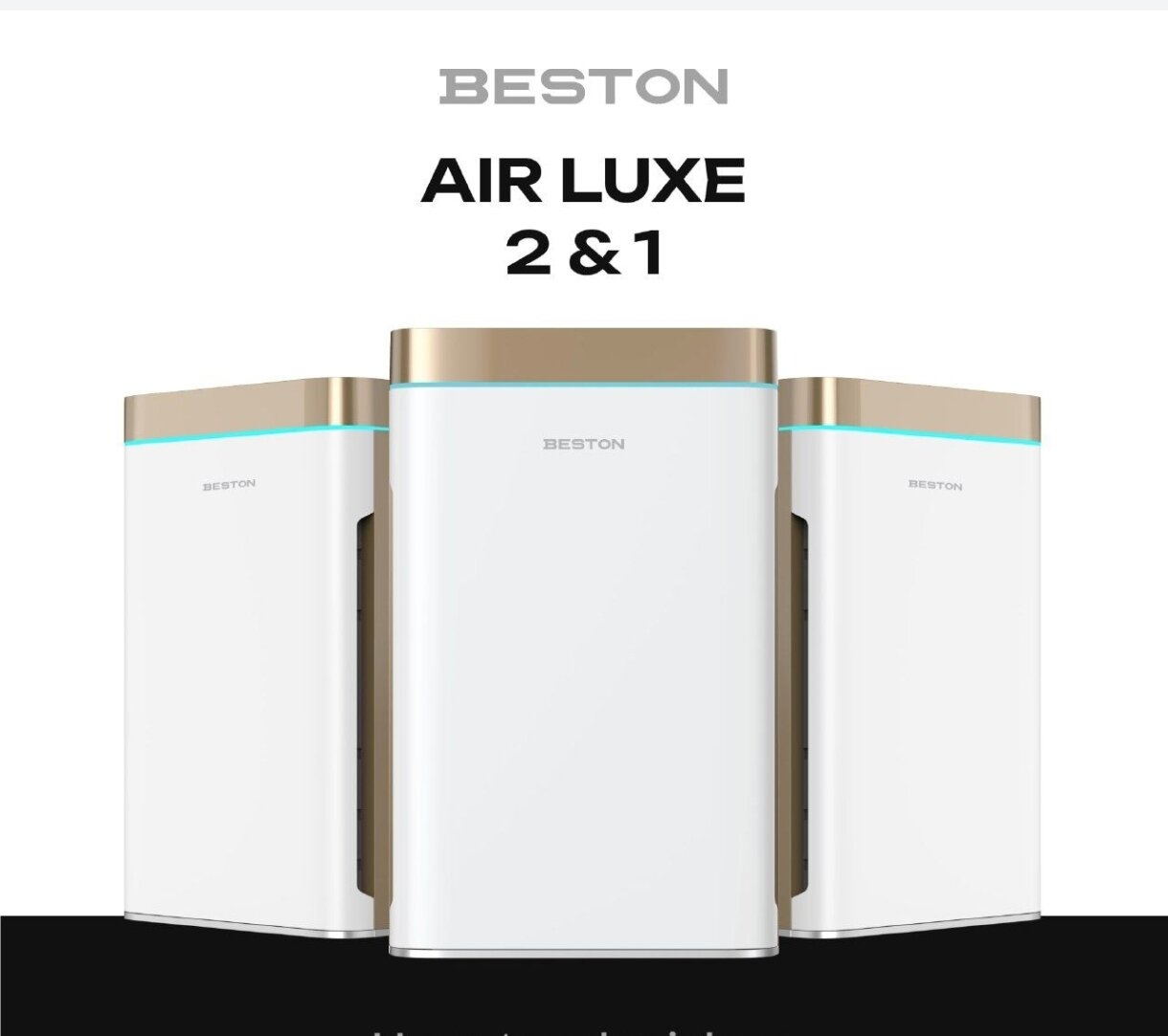 Очиститель воздуха + увлажнитель воздуха BESTON Premium Air Luxe, 7-ступенчатая фильтрация, Wi-Fi