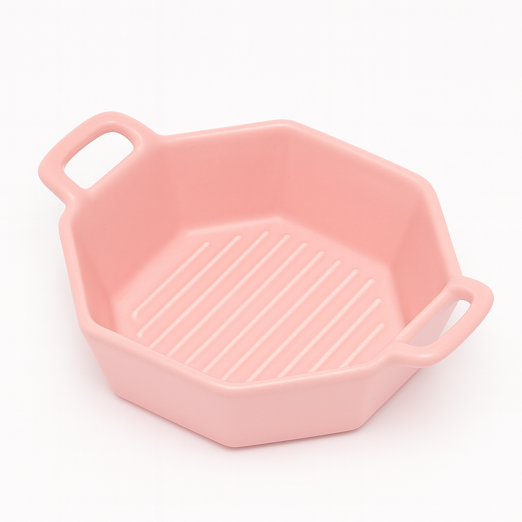 Салатница GOLD Ceramics HAPPY KITCHEN, квадратная, фарфор, розовый