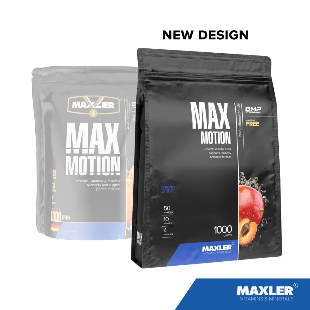 Изотоник Max Motion от Maxler, порошок, абрикос и манго, 1000 г — фото 1