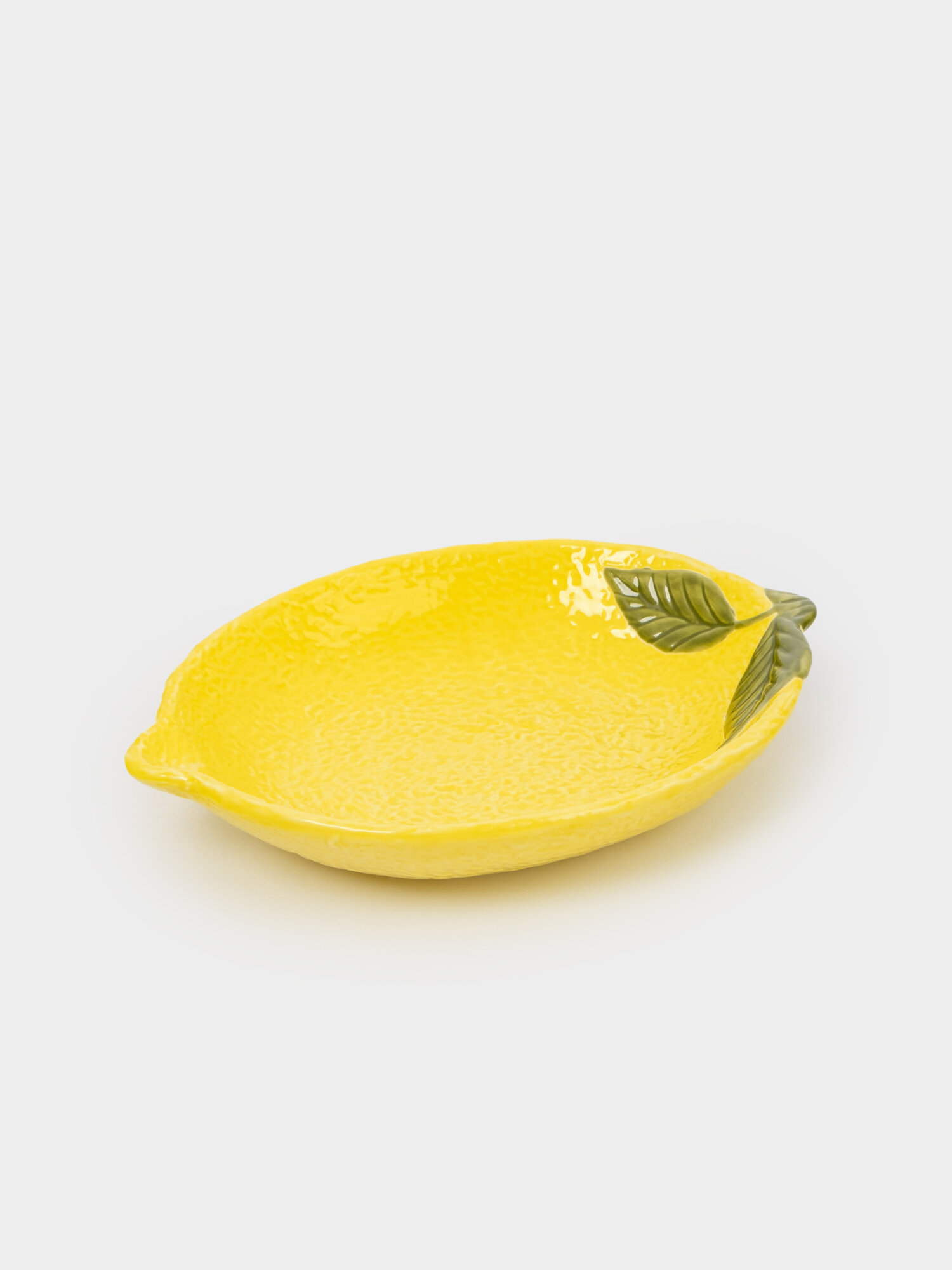 Салатник, 22х16х4 см, 480 мл, фарфор P, желтый, Лимон, Lemon — фото 1