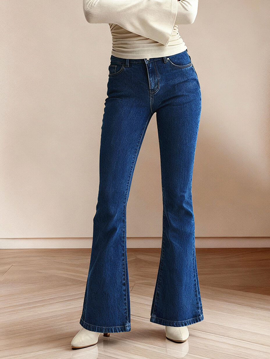 Джинсы клеш 