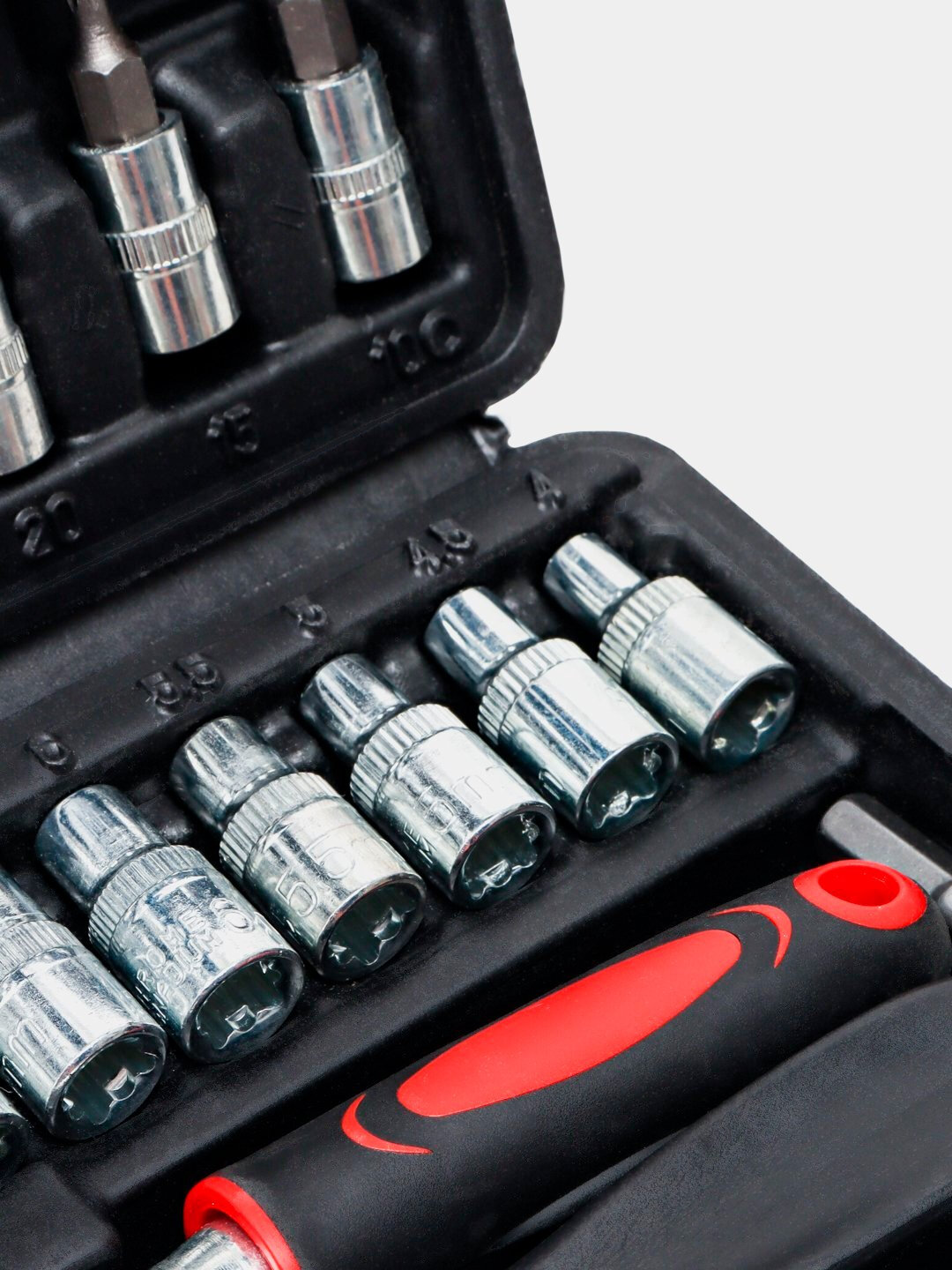 Набор ключей головок-бит, с трещоткой, инструментов, для авто и дома, 46 предметов