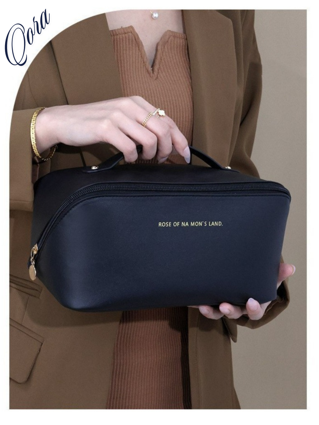 Косметичка ширина: 11 см., высота: 11 см., длина: 24 см., , черный — фото 1