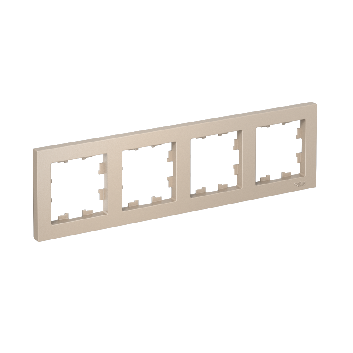 ATLASDESIGN рамка четырехехпостовая, универсальная, песочный Systeme Electric ATN001204