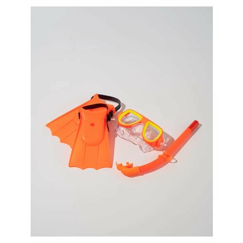 Набор для плавания (маска, ласты, трубка), детские, цвета микс