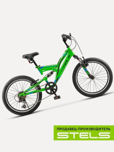 Изображение товара Детский велосипед Мустанг колёса 20V рама 13" Зеленый