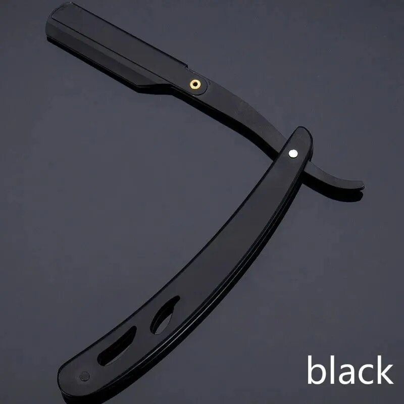 Бритва Straight Razor, Профессиональная, Из Нержавеющей Стали, Складная, Для Бороды и Лица, 1 Шт.