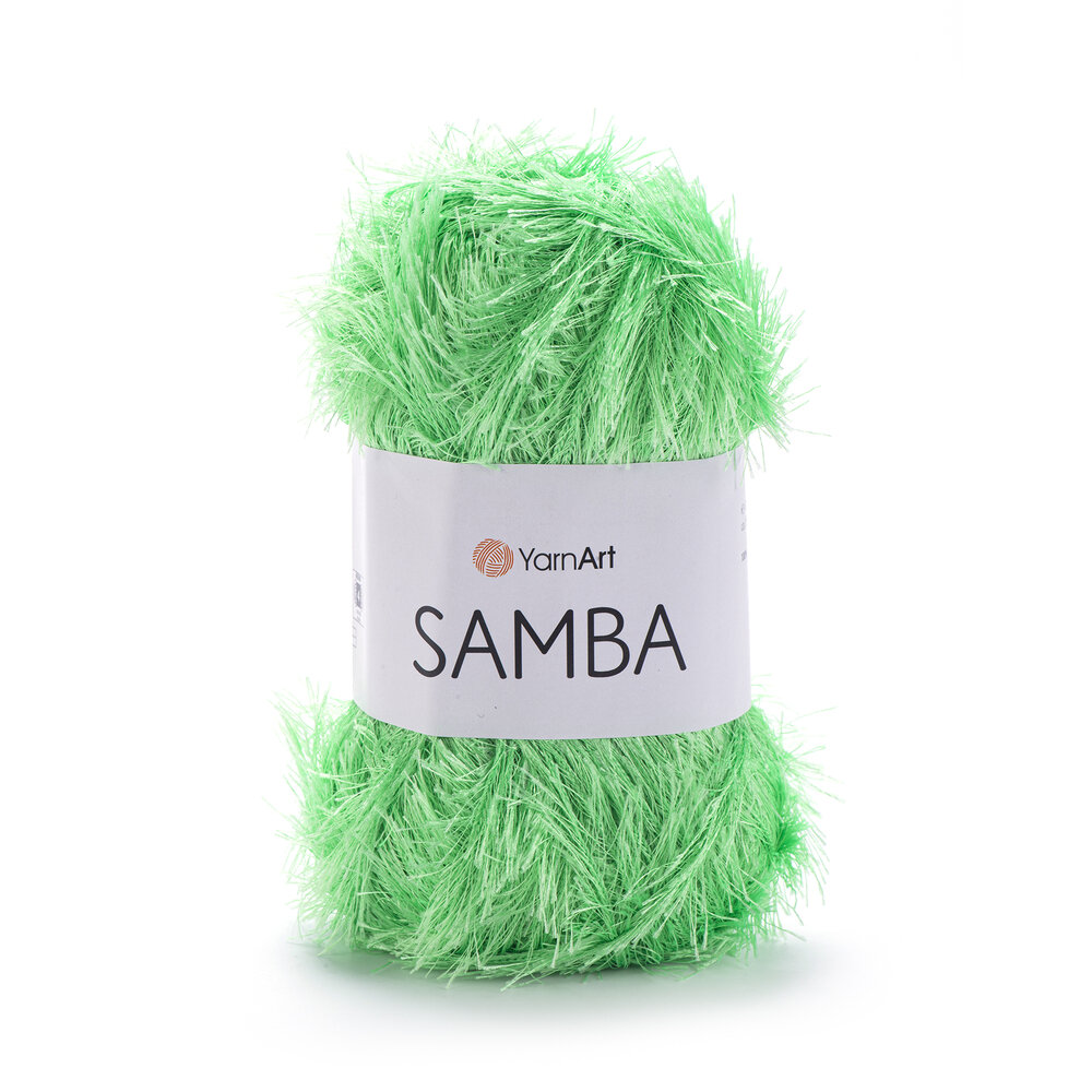 Пряжа для вязания YarnArt Samba 09 яркая зелень 100 гр/150 м 100% полиэстер