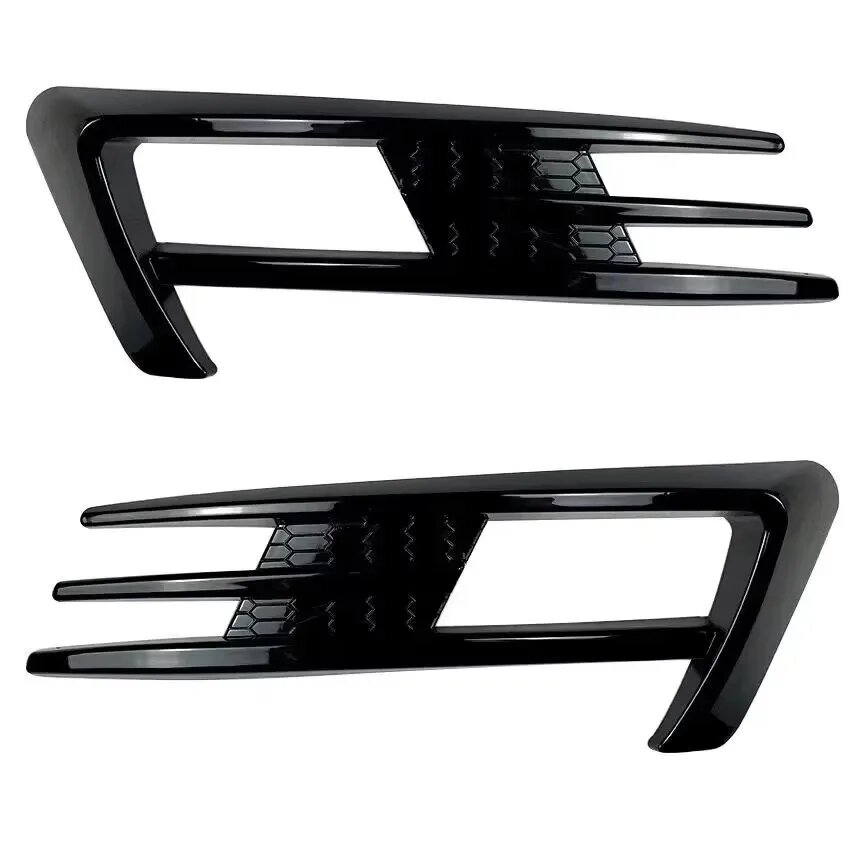 Для Volkswagen Golf 7 MK7 2013-2016, передний бампер, противотуманная зеркальная Gloss Black