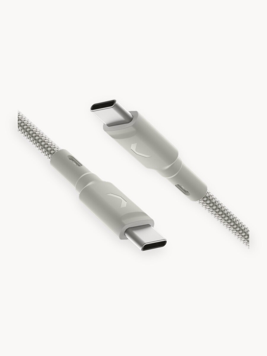 Кабель COMMO Range Cable USB Type-C — USB Type-C, 1.2 м, Светло-серый