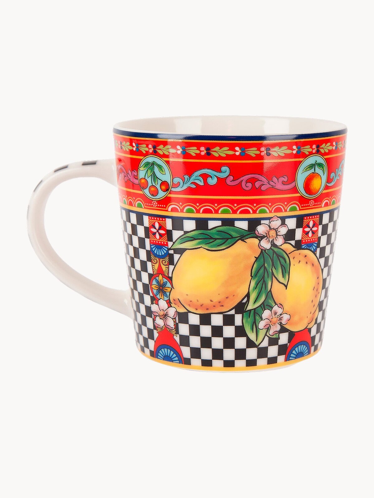 Кружка фарфоровая "Sicilia Limone", 450 мл, Nouvelle, подарочная упаковка