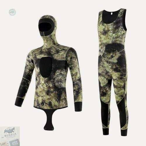 Изображение товара Гидрокостюм неопрен 5 мм для подводной охоты и дайвинга теплый, удобный и надежный для мужчин и женщин