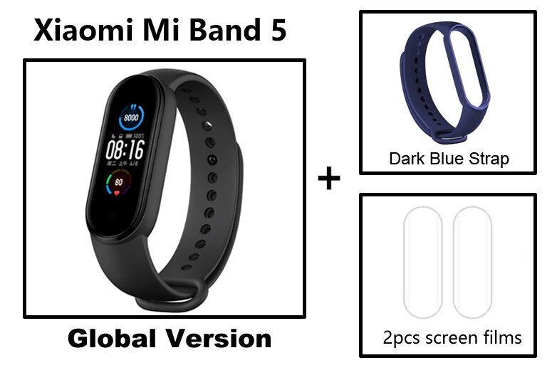 Xiaomi Mi Band 5 фитнес-трекер, Band5Global an FBDBS