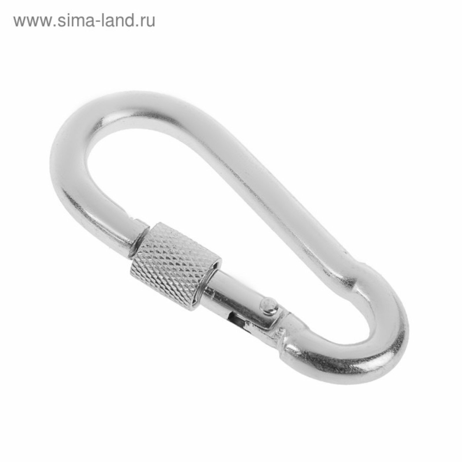 Карабин монтажный с фиксатором krep DIN5299D 11x120 мм оцинкованный 1 шт.