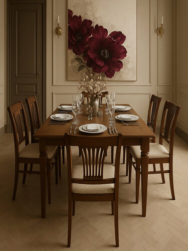 Изображение товара Стол обеденный Мебелик Васко В 86Н кухонный, раздвижной, цвет орех 120/170*80