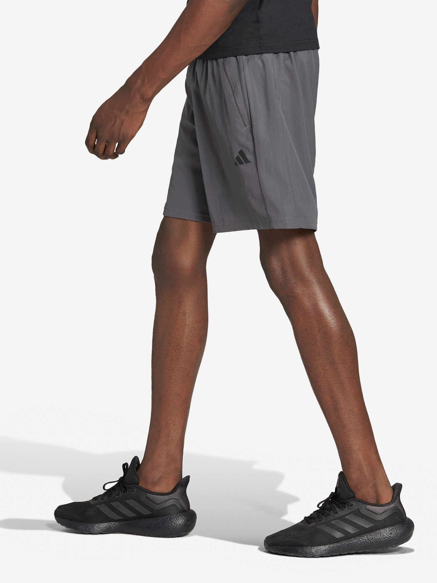 Шорты adidas, размер S 7", серый — фото 1