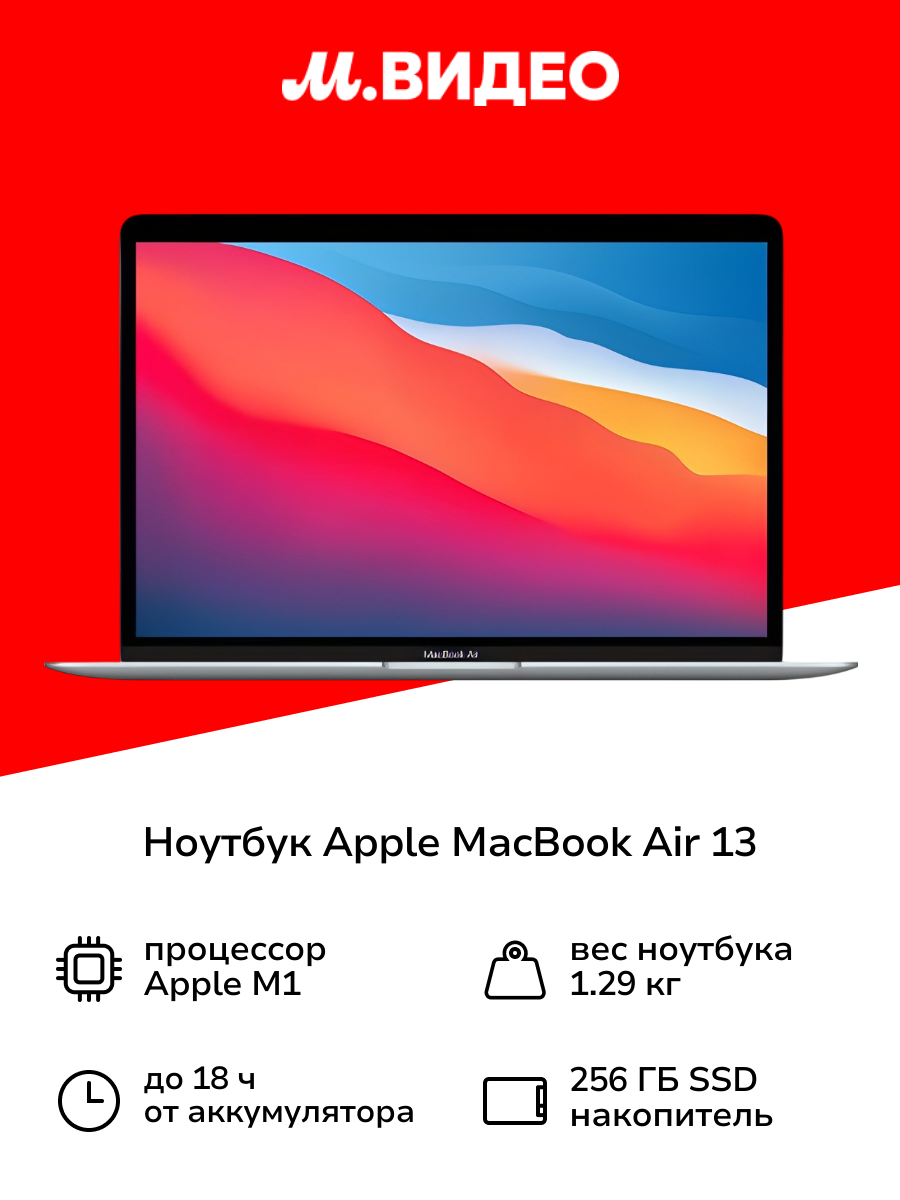 Ноутбук Apple MacBook Air 13 Late 2020 Silver (MGN93)
