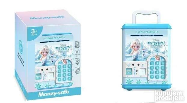Денежный сейф для девочек с героями мультфильма Эльза, от 3 лет — фото 1
