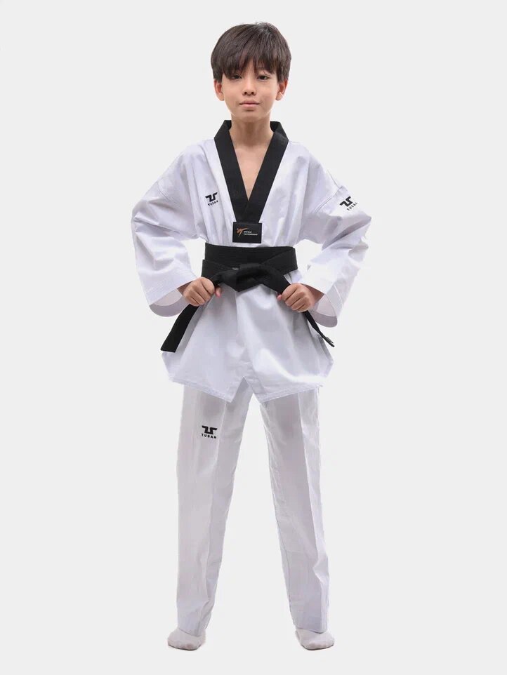 Кимоно для тхэквондо Tusah Terra uniform, сертификат WT, размер 120/140/110/180/130/170/160/150, white