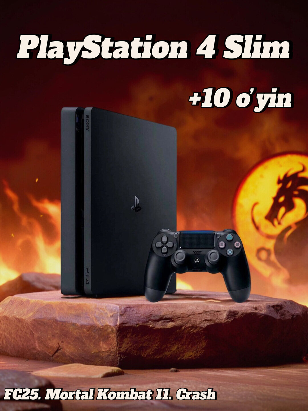 Sony Playstation 4 slim 500GB c играми