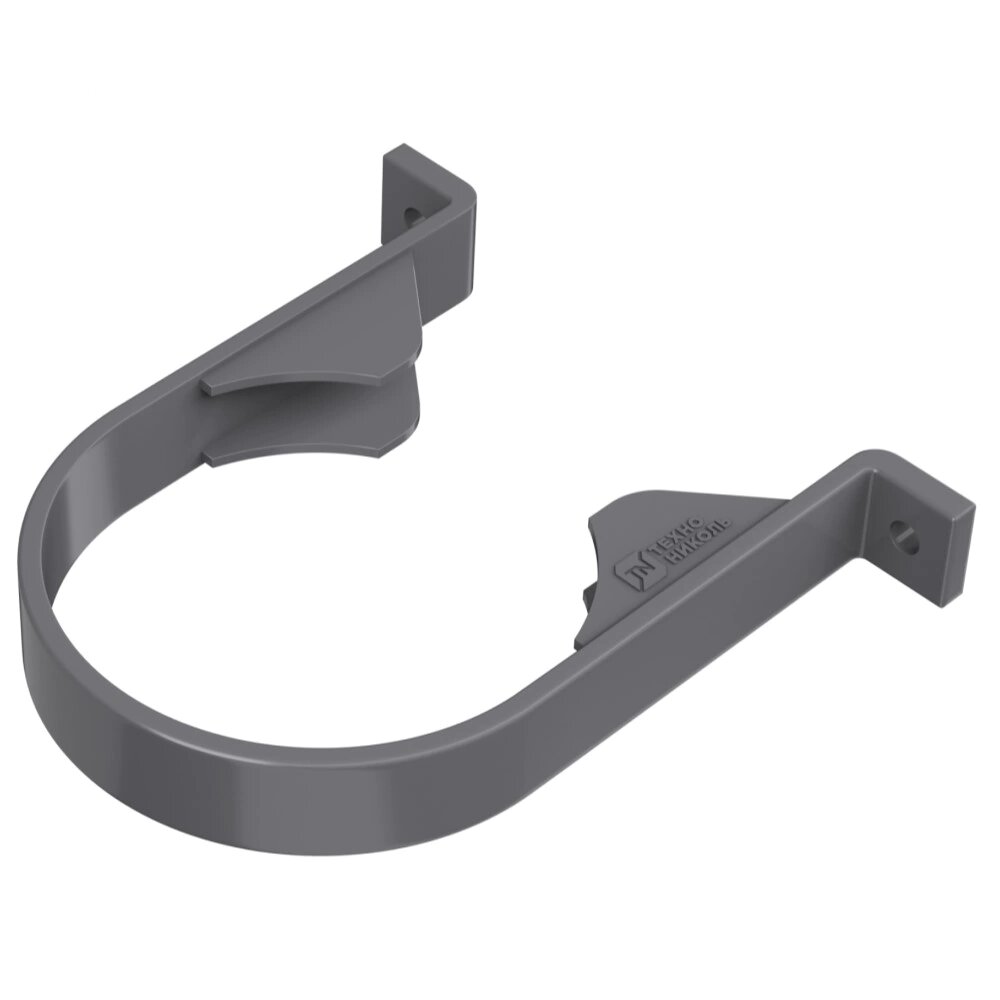 Хомут водосточной трубы технониколь 82мм графит RAL 7024