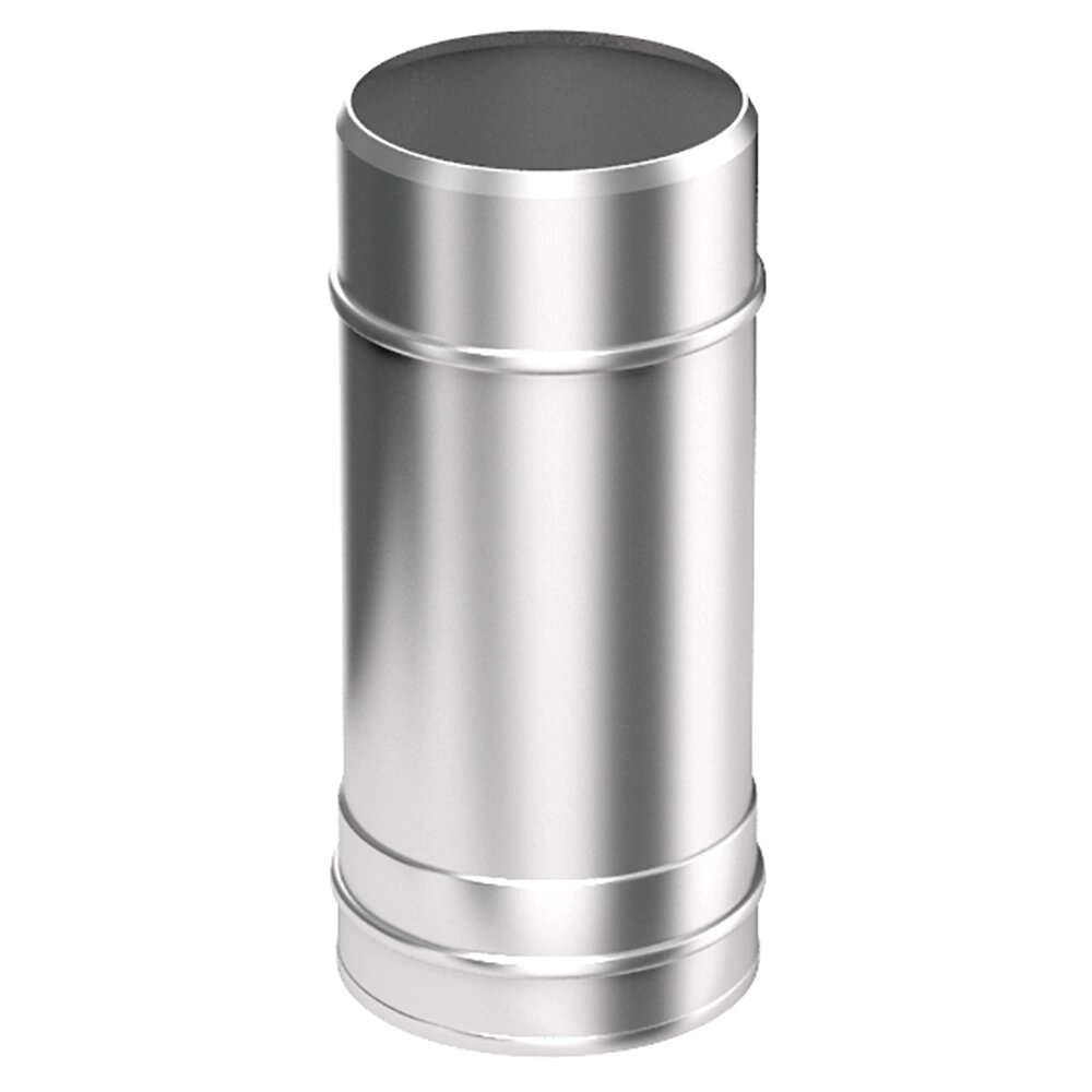 Труба для дымохода d115 мм h500 мм нержавеющая сталь 08 мм