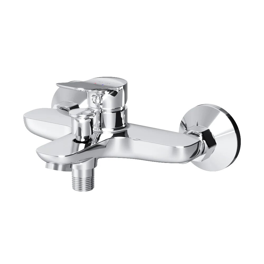 Смеситель для ванны с душем AM.PM Force F9F10000 хром вертикальный однорычажный настенный латунный немецкий