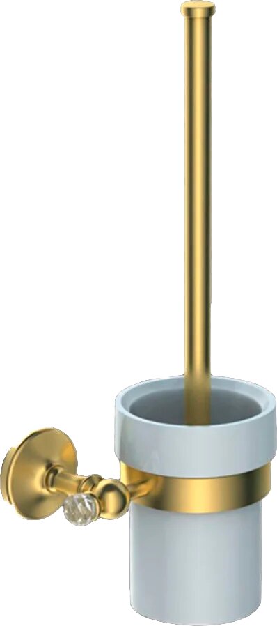 Ершик Art&Max Antic Crystal AM-E-2681SJ-Do настенный керамический хром золотой белый латунный