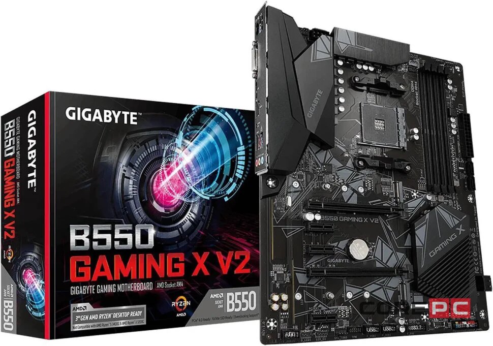 Материнская плата GIGABYTE "B550 Gaming X V2", чипсет AMD B550