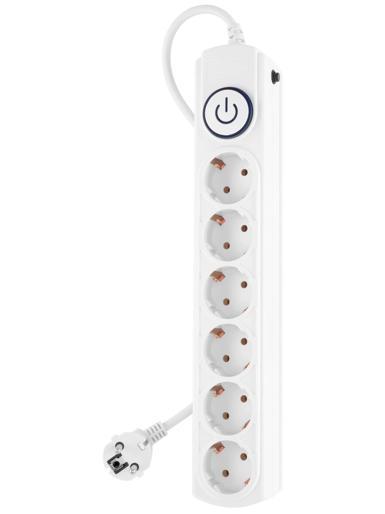 Сетевой фильтр IPPON BK-6-EU-3-10-W 6 розеток 3 метра защита от перегрузки белый